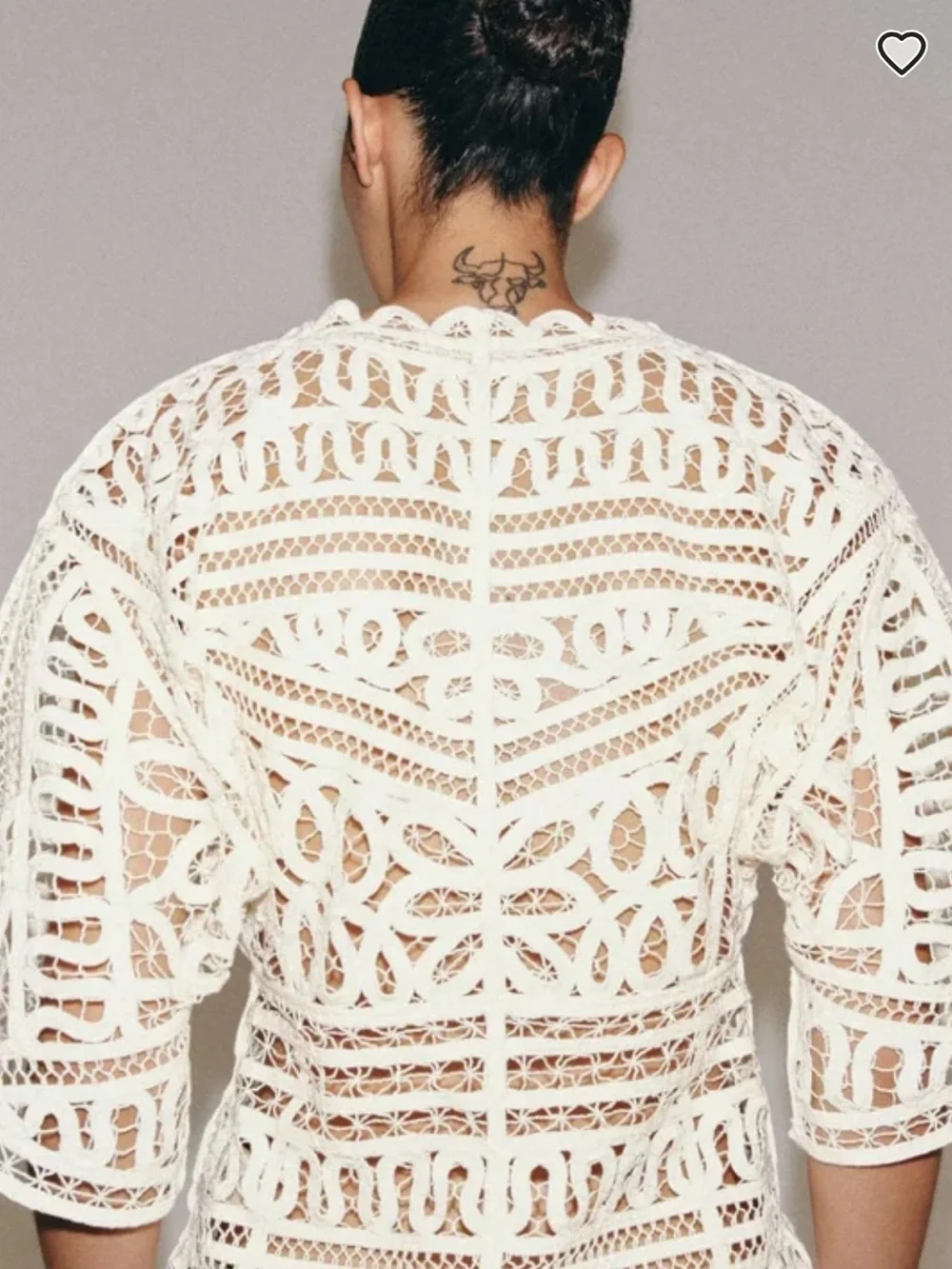 NWT Zara Woman Bloggers Fav ZW COLLECTION CROCHET TOP Size S Small